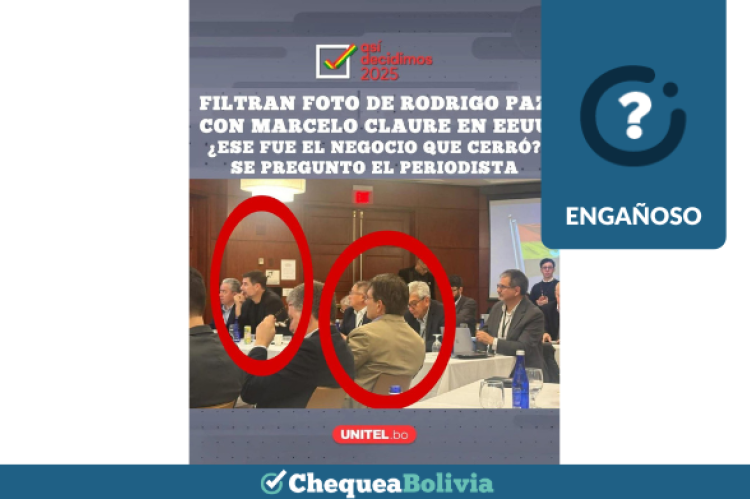 La captura de la publicación engañosa que circula en redes sociales. 