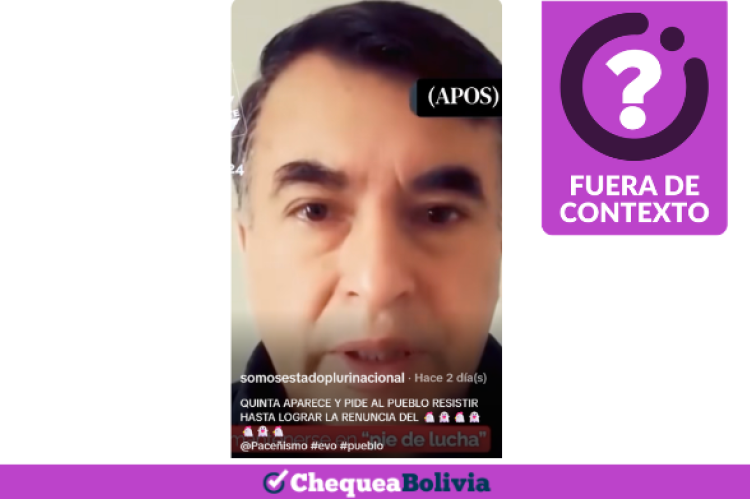 Una captura de la información fuera de contexto que circula en las redes sociales. 