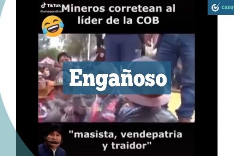 Presunto video de mineros persiguiendo a Huarachi 