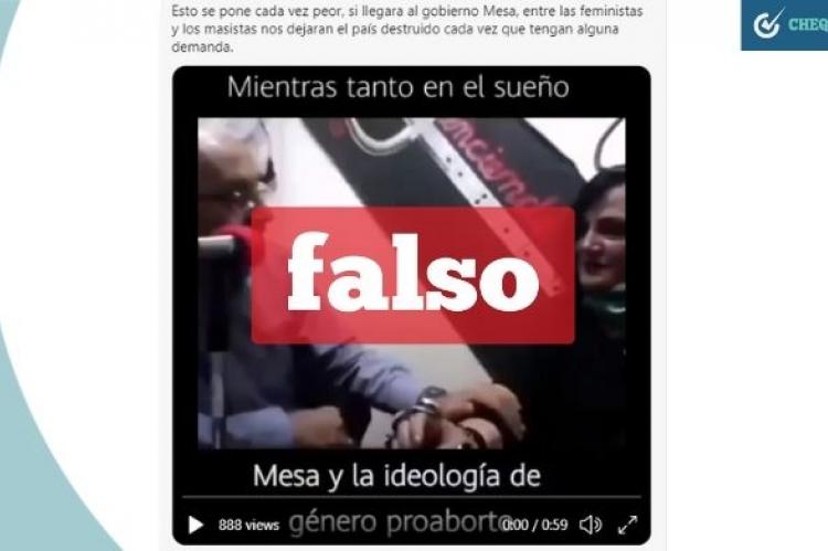 Presunto video de Mesa pactando alianza con Galindo