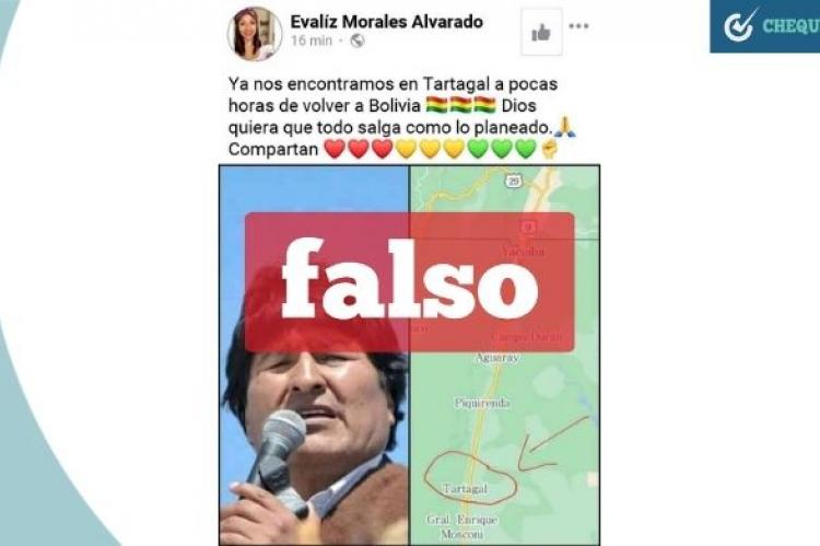 Presunta publicación de Evaliz Morales