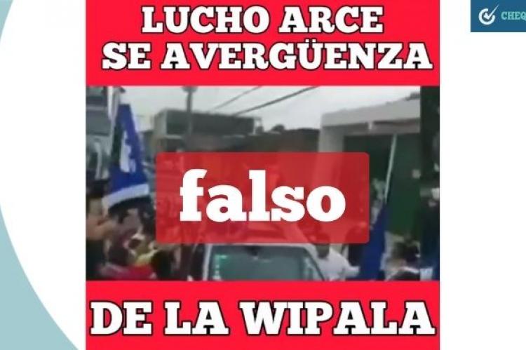 Video en el que presuntamente Arce Catacora se avergüenza de la whipala 