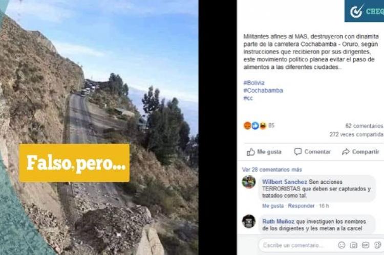 Fotografía de un bloqueo del año pasado