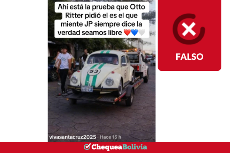 Foto falsa modificada con IA.