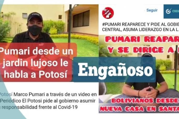 Captura de las publicaciones con información engañosa que se comparten en Facebook