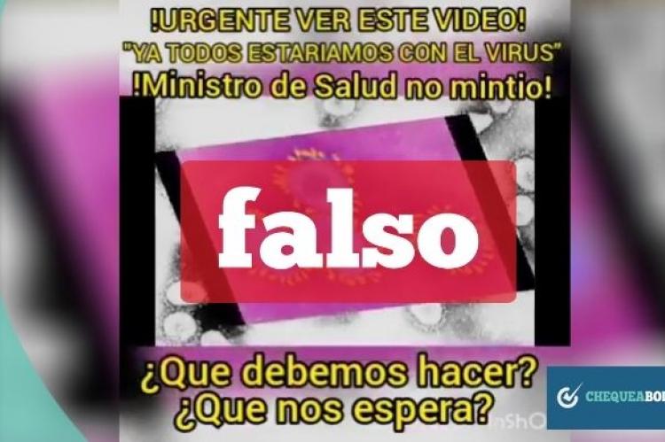 Captura del video que se reenvía por WhatsApp. 