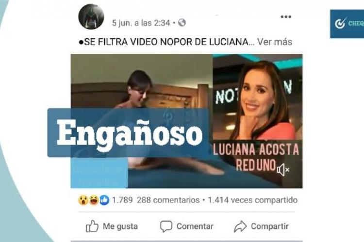 Captura del video de la periodista que circula en las redes sociales.