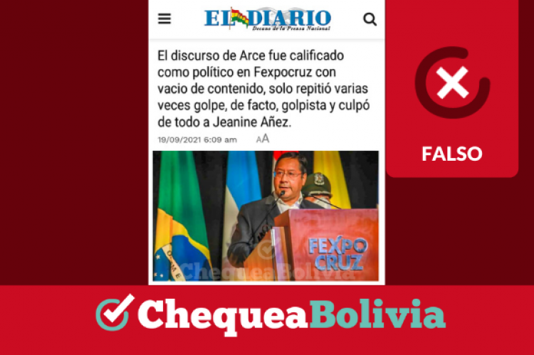 La captura de la publicación que circula en Facebook. 