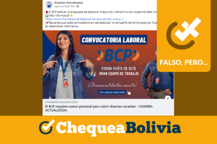 Publicación en Facebook