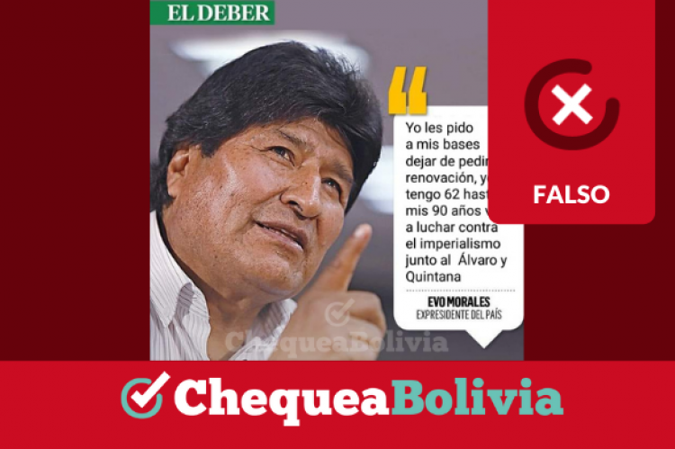 La captura de la publicación que circula en Facebook. 