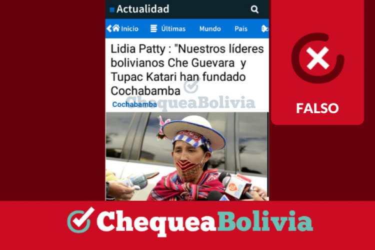 La captura de la publicación que circula en Facebook. 