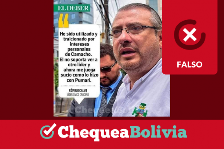 La captura de la publicación que circula en Facebook. 