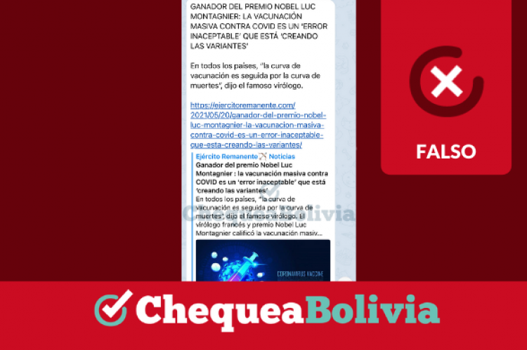 La captura de la información falsa que circula en WhatsApp. 