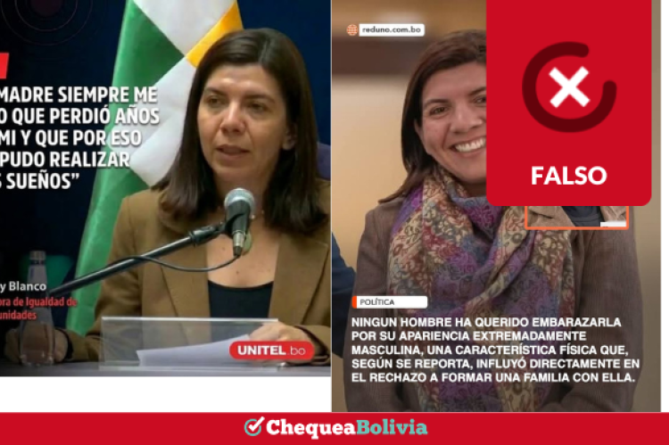 Captura de las frases falsas atribuidas a Blanco.