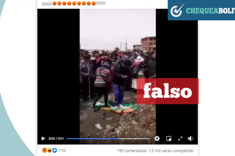 Una captura de pantalla del vídeo que se hizo viral.