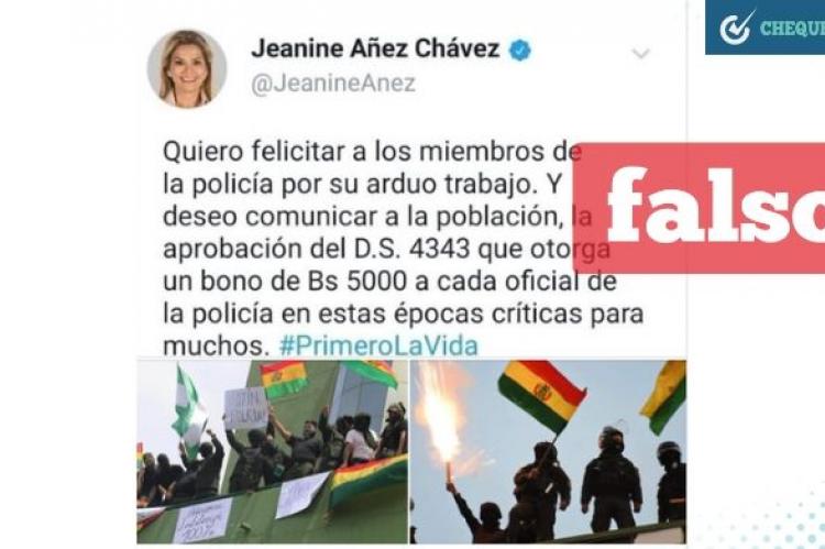 Publicación en Facebook