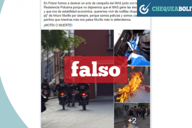 Una captura de pantalla de la publicación que se hizo viral.