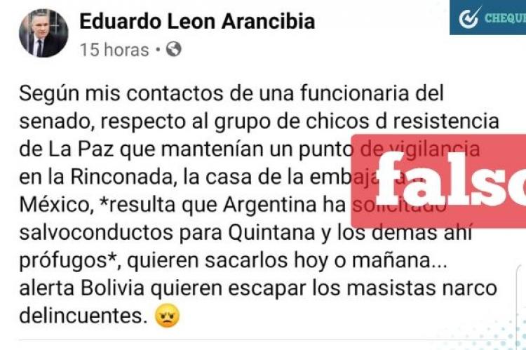 Supuesto tuit de Eduardo León