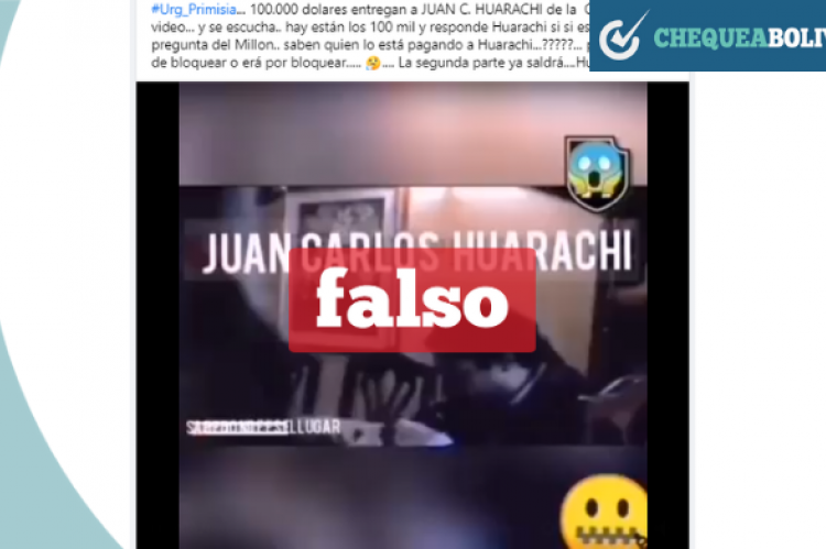 Una captura de pantalla del vídeo que se hizo viral en Facebook.