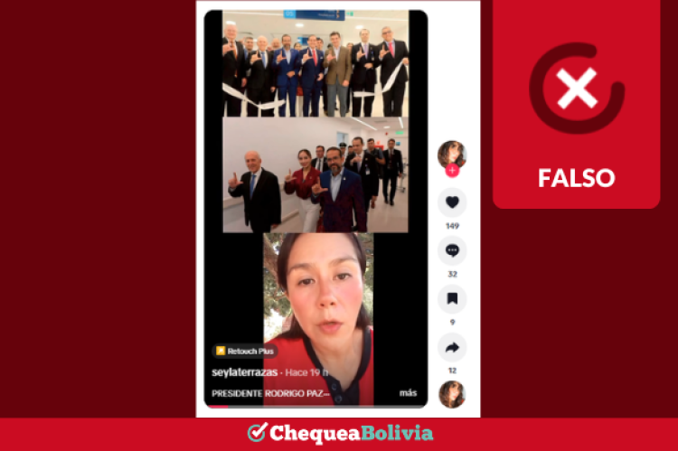 Es falso que autoridades hayan realizado gestos del partido LIBRE en la inauguración de la Clínica Las Américas en Santa Cruz