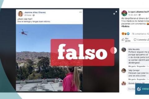 Una captura de la información falsa que circula en redes sociales. 