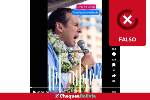 Audio atribuido a Jorge “Tuto” Quiroga sobre bonos y rentas fue generado con Inteligencia Artificial