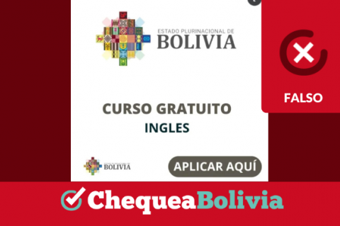 Captura de la imagen que difunde falsamente que el Gobierno ofrece becas de Inglés gratuitas y online.