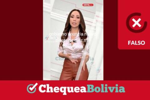 Información falsa sobre nuevos billetes bolivianos
