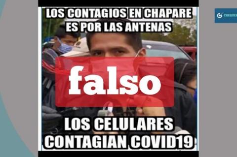 Captura de la imagen con la cita falsa de Andrónico que circula en Facebook. 