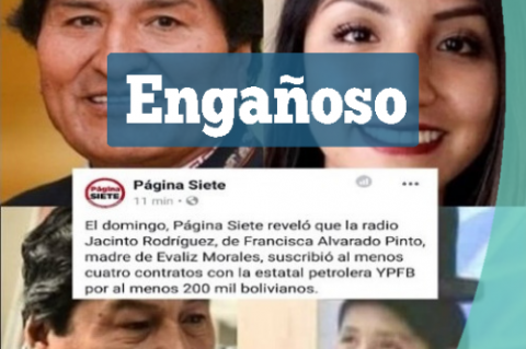 La imagen sobre la noticia publicada en Facebook. 