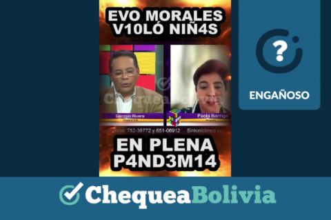 Portada del video publicado en TikTok sobre una supuesta nueva denuncia de pedofilia contra Evo Morales.