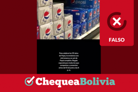 Captura del video viral que difunde desinformación sobre Pepsi.