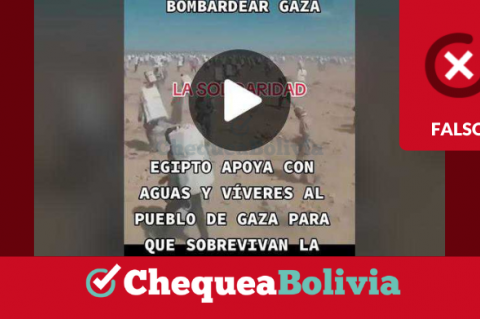 Captura del video que desinforma la situación que vive Israel y Palestina. 