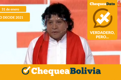 David Castro, candidato a la Alcaldía de La Paz, por la agrupación Jallalla La Paz. 