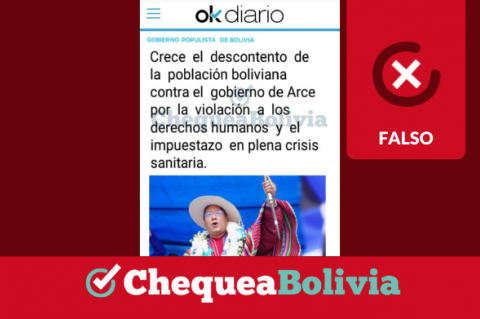 Una captura de la información falsa que circula en redes sociales.