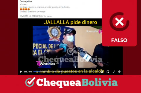 Una captura de la información falsa que circula en redes sociales. 