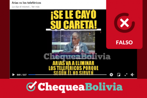 Una captura de la información falsa que circula en redes sociales. 