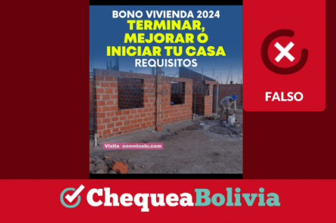 Imagen que se difunde desinformación sobre el "bono vivvienda".