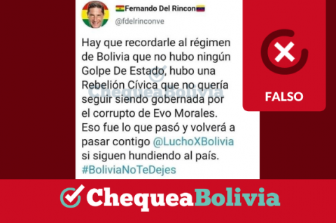 Una captura de la información falsa que circula en redes sociales. 