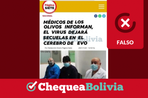 Una captura de la información falsa que circula en redes sociales. 