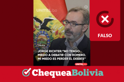 Imagen que circula mediante WhatsApp y difunde información falsa sobre Richter.