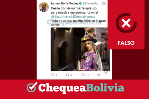 Una captura de la información falsa que circula en redes sociales. 