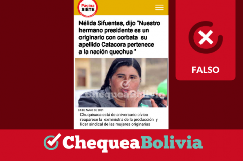 Una captura de la información falsa que circula en redes sociales. 