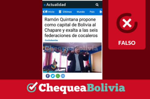 Una captura de la información falsa que circula en redes sociales.