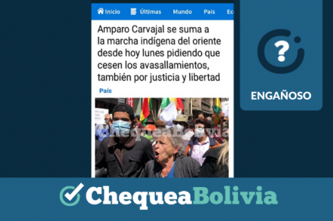 Una captura de la información engañosa que circula en redes sociales.