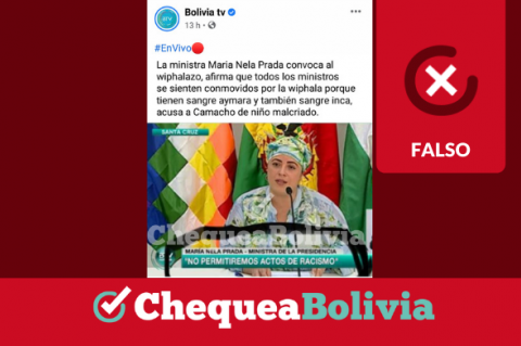 Una captura de la información falsa que circula en redes sociales.