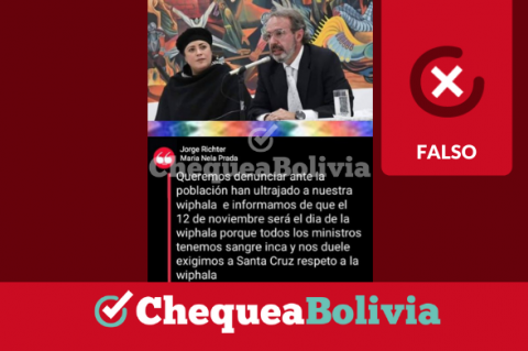 Una captura de la información falsa que circula en redes sociales.