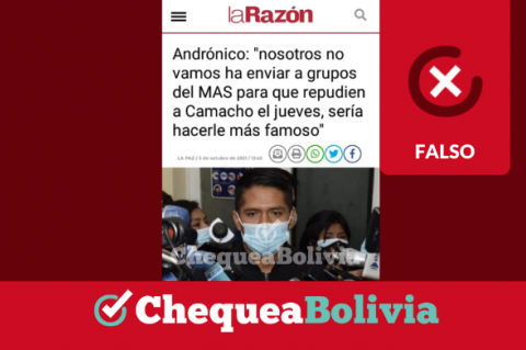 Una captura de la información falsa que circula en redes sociales.