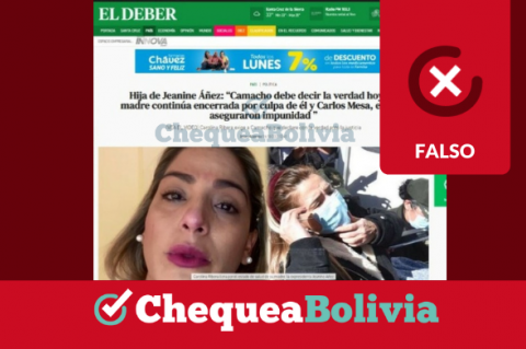 Una captura de la información falsa que circula en redes sociales. 