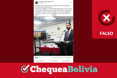 Una captura de la información falsa que circula en redes sociales.